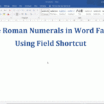 How To Quickly Type Roman Numerals In Word PickupBrain