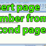 How To Start Page Numbering Later In Word Document Tidecoastal