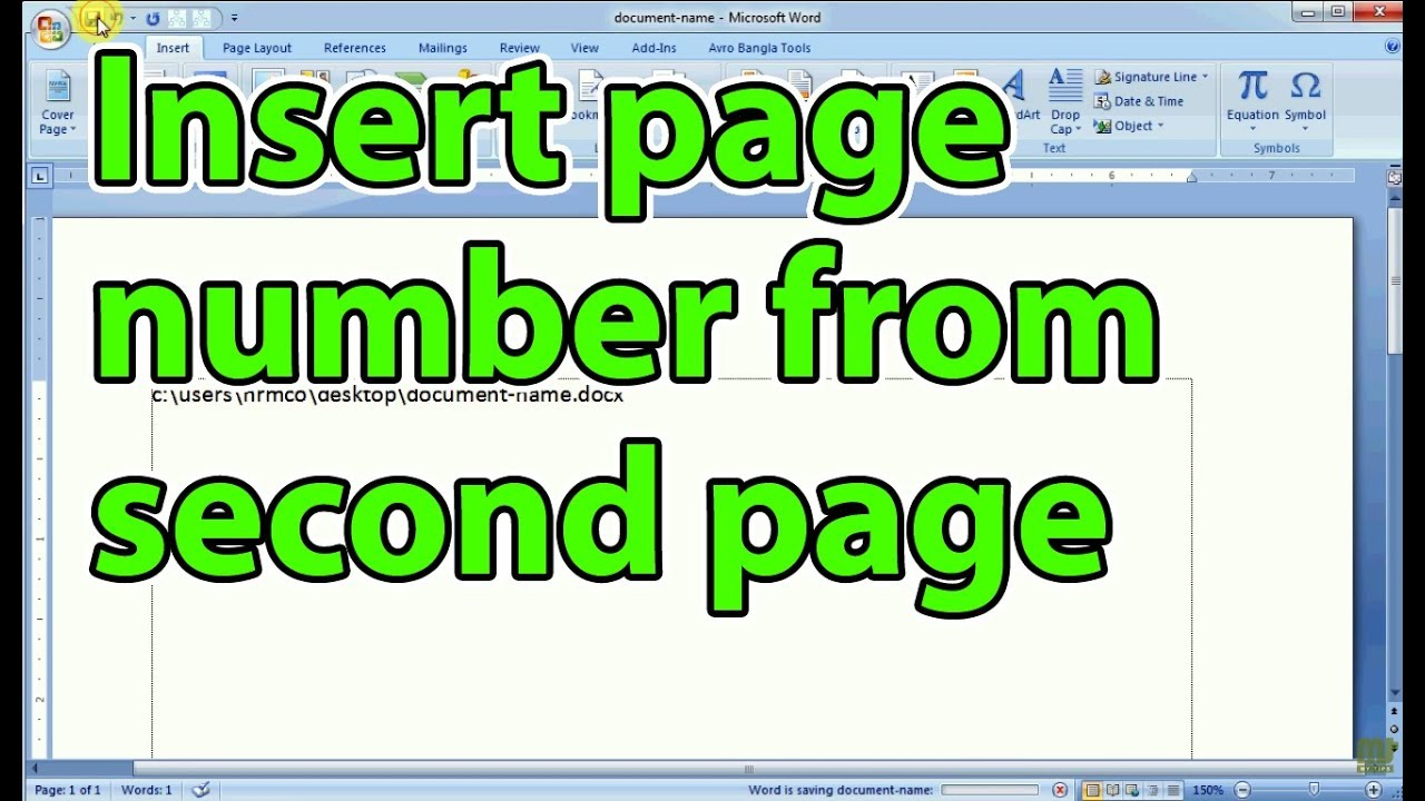 How To Start Page Numbering Later In Word Document Tidecoastal