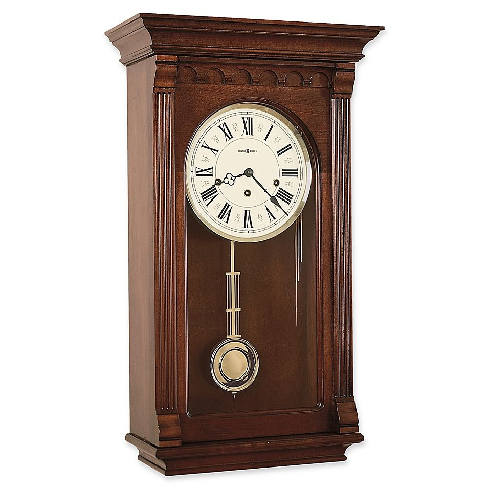 Howard Miller Alcott 14 75 InchWall Clock In Windsor Cherry Bed Bath 