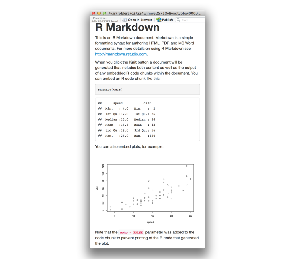 Introduction To R Markdown