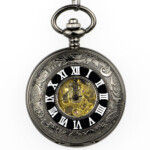 New Fashion Mechanical Pocket Watch Hand Winding Automatic Exquisite