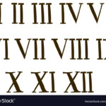 Old Roman Antique Alphabet Number And Font Roman Alphabet Antique