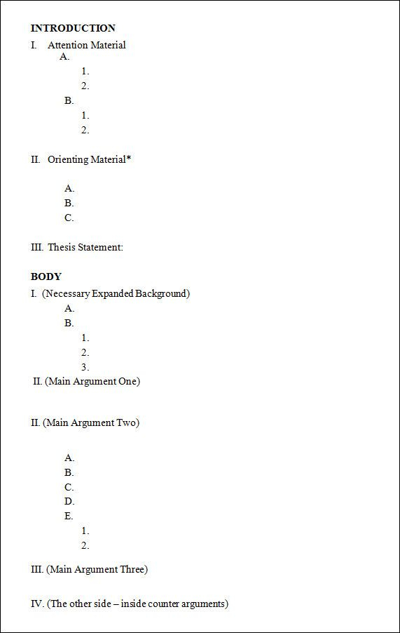 Outline Template 11 Download Free Documents In PDF Excel Word 