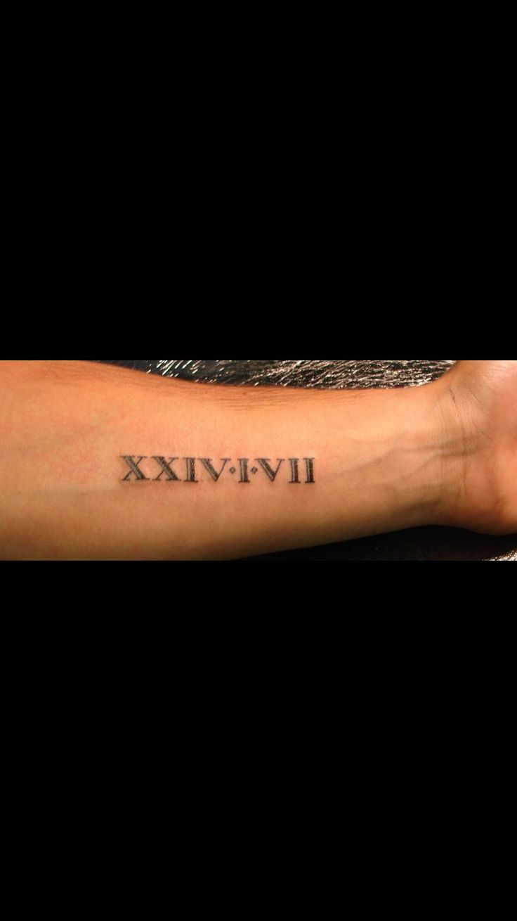 Roman Numbers Tattoo Roman Numeral Tattoo Font Tattoo Font For Men