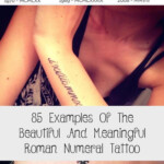 Roman Numeral Birthday Tattoo Shoulder Insyaf