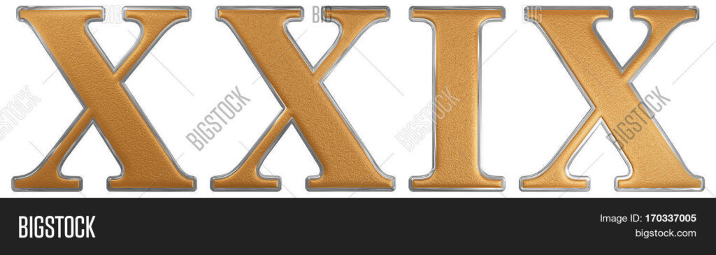 Roman Numeral Xxix Image Photo Free Trial Bigstock