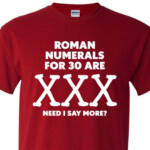 Roman Numerals For 30 Are XXX 30th Birthday Turning 30 Etsy