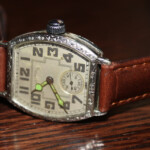 SOLD Vintage 1920s Illinois Watch Co White Gold Filled Tonneau Case