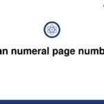 Solved Roman Numeral Page Numbering 9to5Science