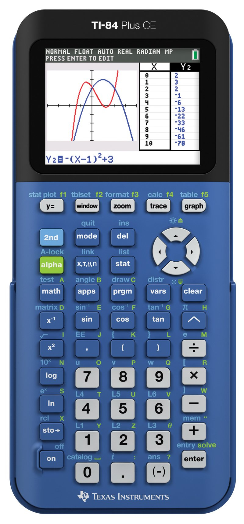 Texas Instruments TI 84 Plus CE Blueberry Graphing Calculator Buy