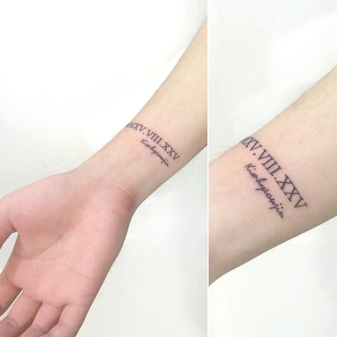 Undenkbar Speisekarte Probe Tattoo Schriftarten R mische Zahlen Steigen 