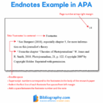 Using Endnotes In A Research Paper Bibliography