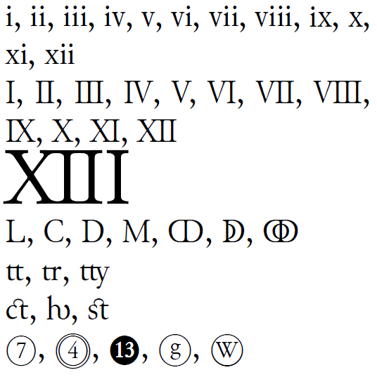Using Unicode Roman Numerals In XeTeX TeX LaTeX Stack Exchange