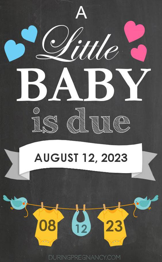 Your Due Date August 12 2023 During Pregnancy